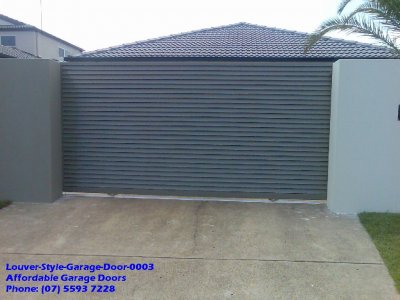 Louver Style Garage Door 0003